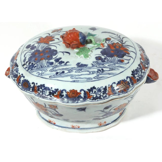 Chinese Export Porcelain Imari Tureen and Cover For Sale - Image 12 of 13