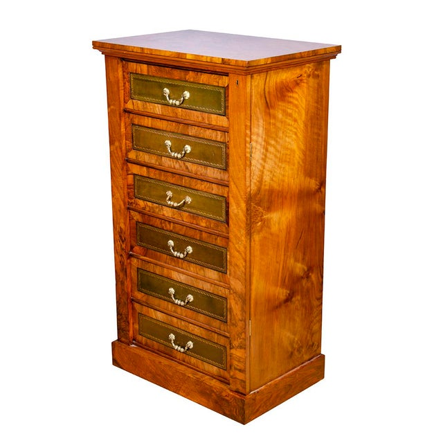 Pair of Victorian Walnut Wellington Chests For Sale - Image 11 of 12