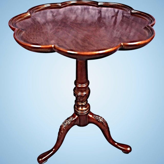 Fine Mahogany Queen Anne Style Candlestand Side End Coffee Table Chairish