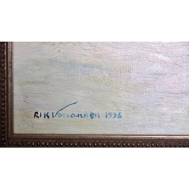 Rik Versonnen, Winter Landscape, Oil on Canvas, Framed For Sale - Image 3 of 5