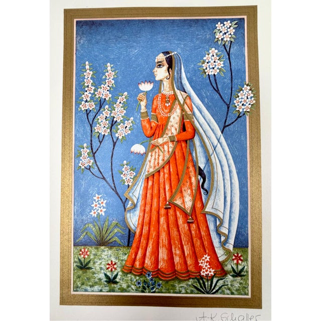 Anne-Kristin Schaller, Depictions of One Thousand and One Nights, 1980s, Lithograph, Set of 4 For Sale - Image 16 of 18