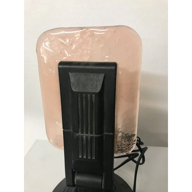 Black Italian Murano Glass Table Lamps from MZeta, 1970s, Set of 2 For Sale - Image 8 of 13