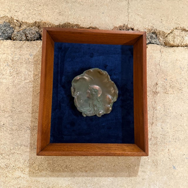 Art Deco Fair Maiden Copper Plate Signed April 4 1906 For Sale - Image 15 of 16