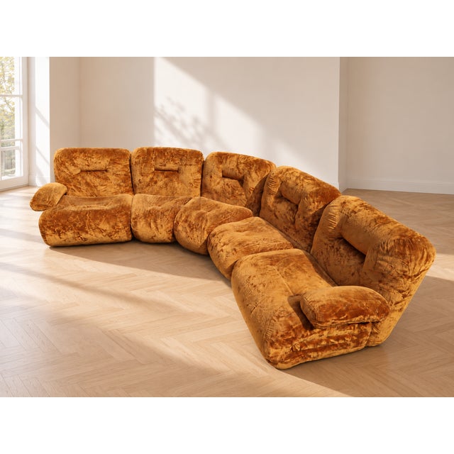 1970s Vintage Space Age Modular Sofa, 1970s For Sale - Image 5 of 11