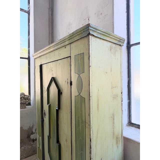 Brutalist Alsatian Polychrome Wardrobe, 1800 For Sale - Image 3 of 18