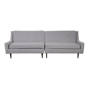 1970s Mid-Century Pair of Loveseat Settee Sofas