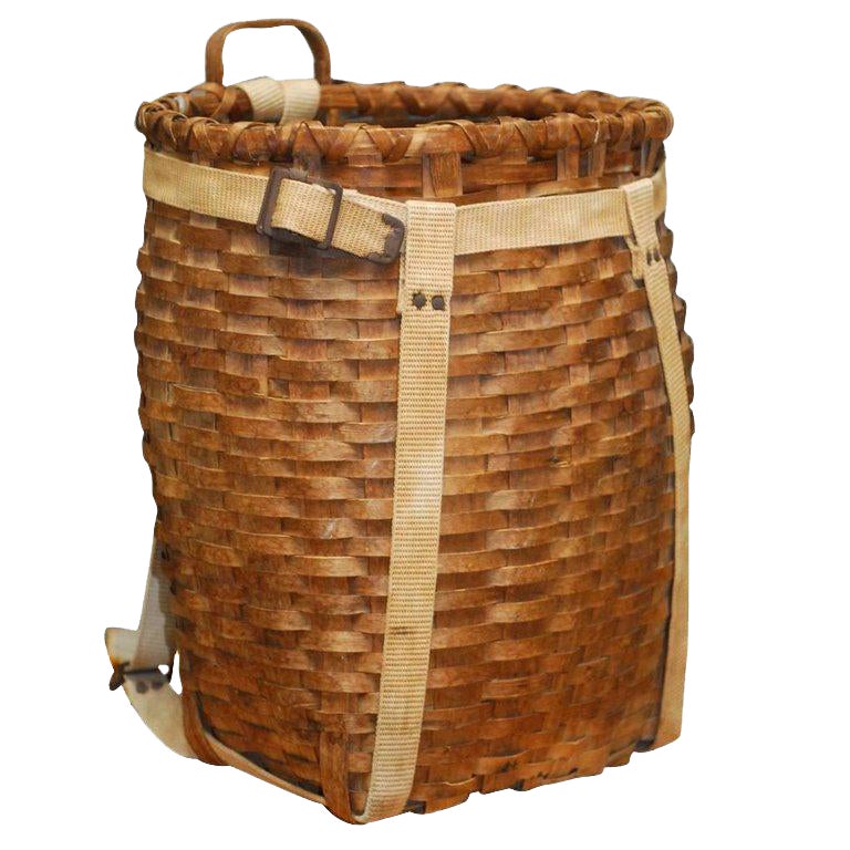 American Adirondack Trappers Basket or Pack Basket Chairish