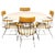 Mid Century Modern Richard McCarthy Selrite Dinette Set Table 4 Armchairs 1960s For Sale