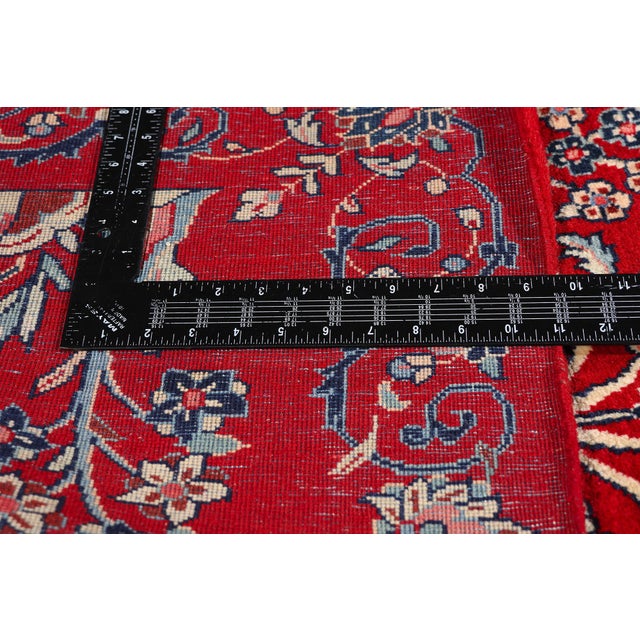Textile Antique Persian Sarouk Rug Runner, 02'09 X 19'09 For Sale - Image 7 of 10