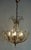 1970s Brass and Lead Crystal 5-Light Chandelier, 1970s For Sale - Image 5 of 12