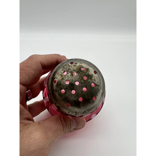 Red Coin Spot Sugar Shaker by Northwood, Circa 1890-1910's For Sale - Image 9 of 9