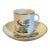 Antique 18th Century Italian Doccia Porcelain Coffee Can Cup and Saucer, Circa 1790 For Sale