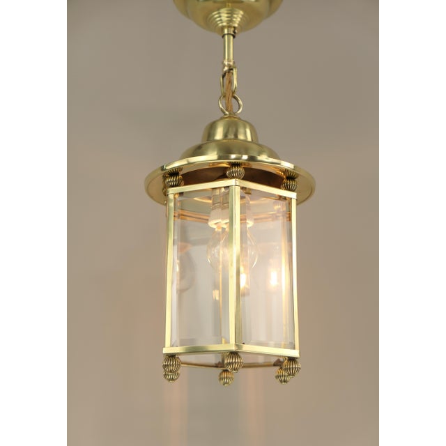 Art Deco Lantern with Cut Lead Crystal, France, 1925 For Sale - Image 6 of 10