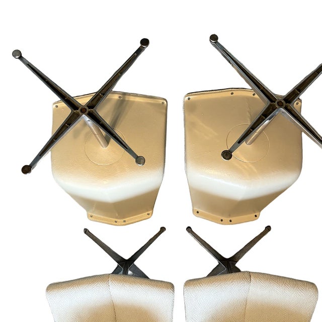 1960s Richard Schultz for Knoll Dining Chairs Mid Century Modern Space Age Set of 4 For Sale - Image 9 of 12