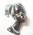 Ceramic Mid-Century Wall Ceramic Sculpture Woman Face Mask, Germany, 1968 For Sale - Image 7 of 12