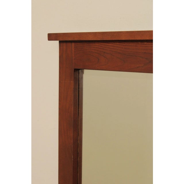 Durham Mission Style Oak Frame Wall Mirror For Sale - Image 9 of 13