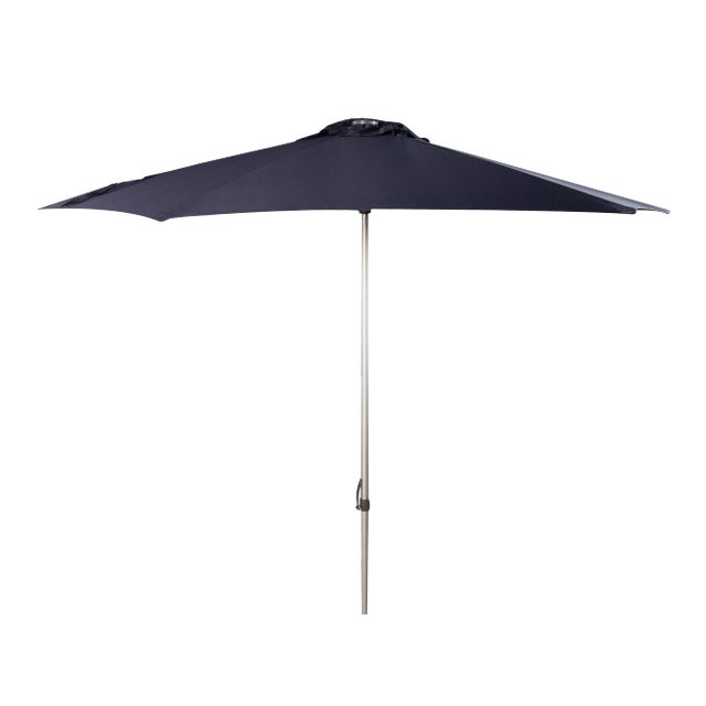 9 Ft Push Up Umbrella in Navy For Sale