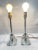 1920s Art Deco Etched Glass Lamps - a Pair For Sale - Image 9 of 10