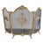 Victorian Style Brass Floral Bouquet Fireplace Screen For Sale