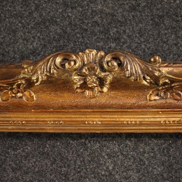 Vintage Italian Carved and Gilded Frame, 1930 For Sale - Image 13 of 15