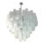 Modern Large Venetian White Alabastro Tronchi Murano Glass Chandelier by Simoeng For Sale