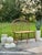 Mid Century Solid Oak Bowback Windsor Armless Bench Settee For Sale - Image 9 of 10