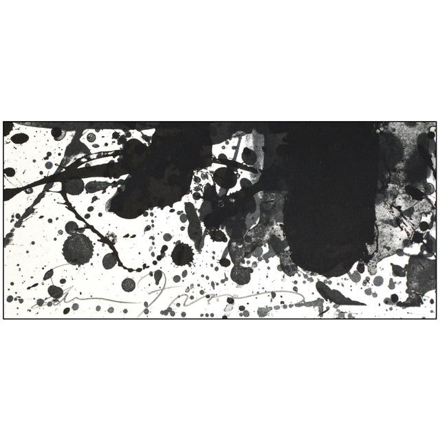 Sam Francis Late 20th Century Untitled (l.232; sf.241) Abstract Black Lithograph Sam Francis For Sale - Image 4 of 5