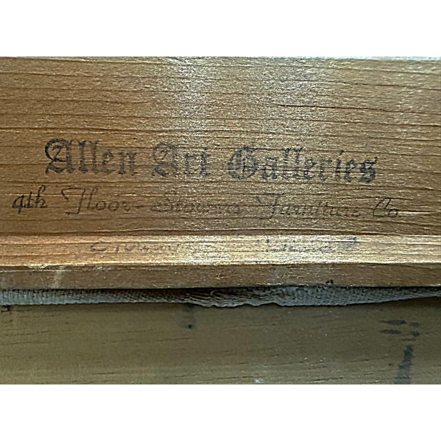 Mid 20th Century John R. Good Mid-Century Modern Oil Painting of a Motor Car For Sale - Image 5 of 5