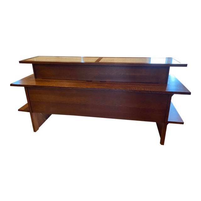 Stickley Gathering Island With Stone Top Chairish