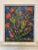 Contemporary Vintage Contemporary Impasto Floral Still Life Framed Original Oil Painting, Red, Blue, Green For Sale - Image 3 of 11