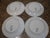 Royal Doulton Vintage MCM Royal Copenhagen Blue Fluted Plain Salad Plates-Set of 4 For Sale - Image 4 of 4