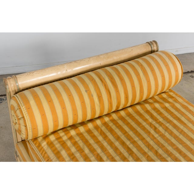 Early 20th Century French Louis XVI Style Painted Cane Daybed For Sale - Image 15 of 18