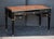 French French Louis XVI Ebonized Writing Table or Desk With Embossed Leather Top For Sale - Image 3 of 13