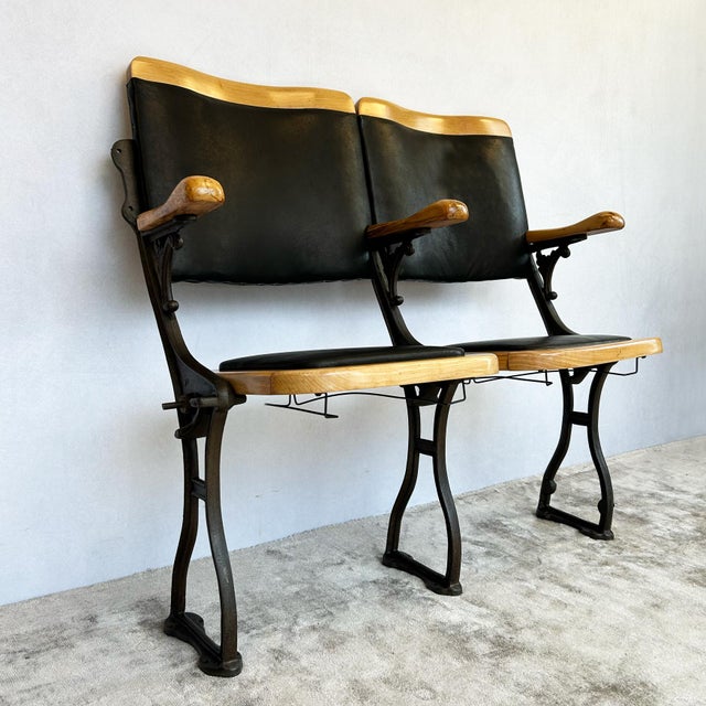 Cast Iron and Bentwood Cinema Seats, 1930s For Sale - Image 16 of 16