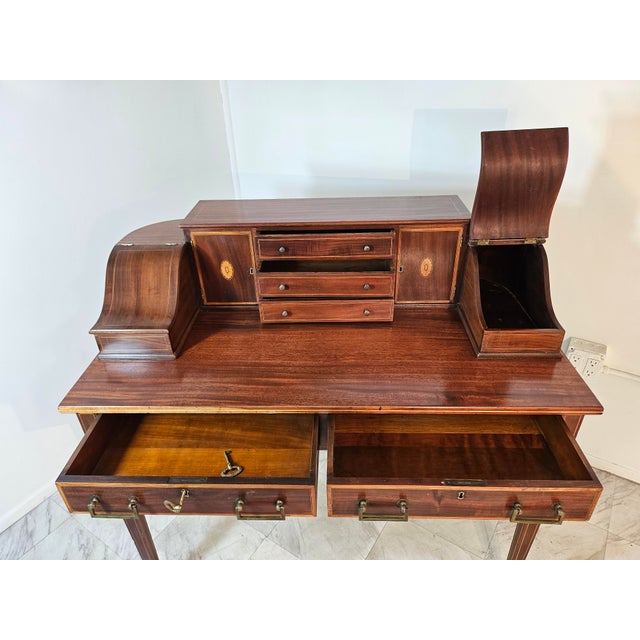 1920s Carlton House Desk For Sale In Los Angeles - Image 6 of 15