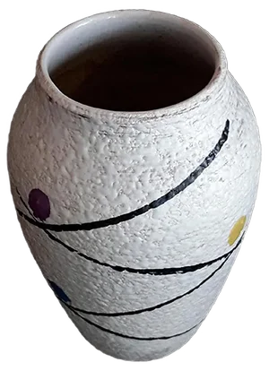 Vintage White Glazed Ceramic 856/17 Vase from Scheurich