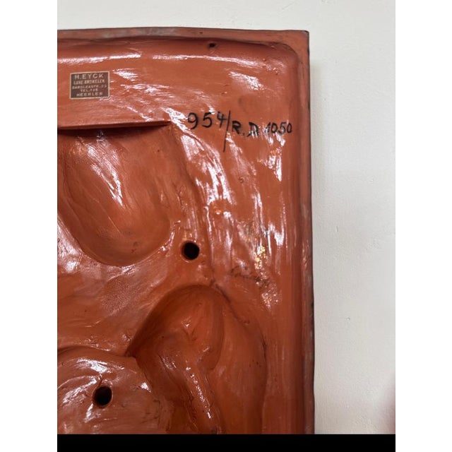 Art Deco Ceramic Madonna and Child Wall Relief from Keramos Wien, 1920 For Sale - Image 11 of 12