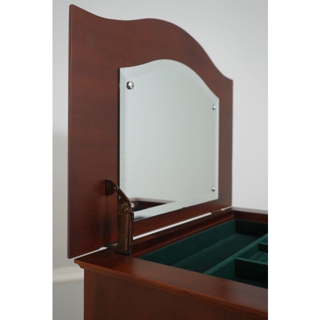 Thomasville Thomasville Mahogany Lingerie Chest W. Flip Open Mirror For Sale - Image 4 of 15