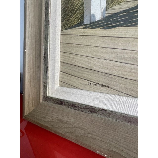 2010s Daniel Pollera Hyperrealism Beach Scene Textured Giclee Fine Art on Canvas Print For Sale - Image 5 of 7