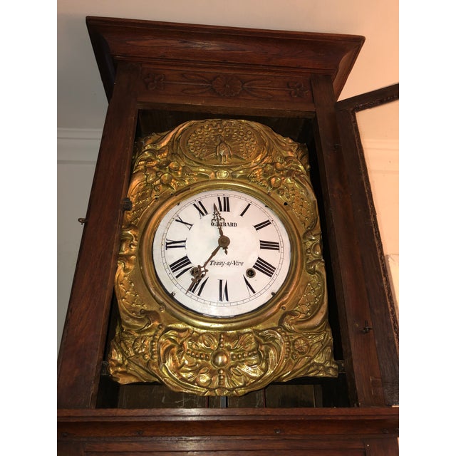 Antique French Morbier Comtoise Grandfather Clock Chairish