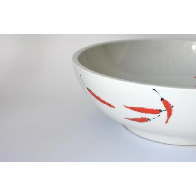 Red Pepper Ceramic Sink For Sale - Image 10 of 13