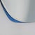 Space Age Italian Cobalt Blue Mirror Curved Glass in the style of Cristal Art, 1970s For Sale - Image 6 of 7