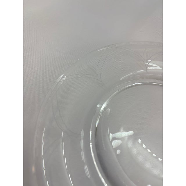 Glass Mid 20th Century Fostoria Heraldry Bread & Butter Plates - Set of 6 For Sale - Image 7 of 10