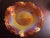 Gold Vintage Indiana Iridescent Marigold Carnival Glass Crimped Platter For Sale - Image 8 of 8