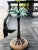 Copper Vintage Palm Beach Style Cast Iron Palm Trees Lamp For Sale - Image 8 of 12