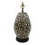 Late 20th Century Black & Ivory Geometric Chulucanas Pottery Lamp – Handcrafted Peruvian Art Tribal Vase Desk Lamp For Sale