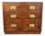 Late 20th Century Henredon Campaign Scene 1 Bachelors Chest Dresser For Sale