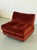 Italian Walnut Bentwood Lounge Chair in Maharam Velvet For Sale - Image 4 of 4