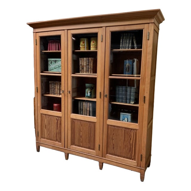 Large Art Nouveau Bookcase, 1910 For Sale