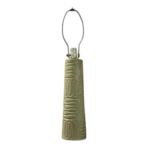 Vintage Studio Craft MCM Muted Green Ceramic Table Lamp